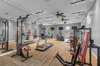 Fitness Center at The Clairborne Apartment Homes, Grand Prairie, TX